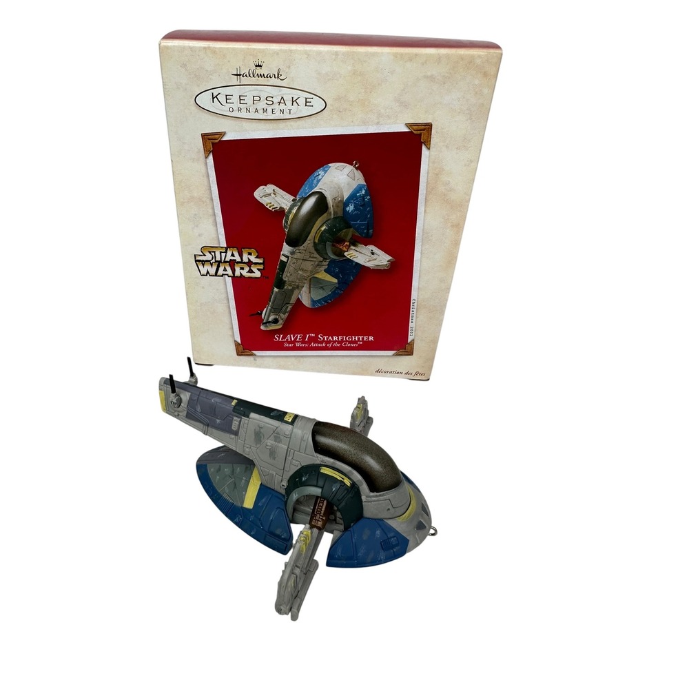 Hallmark Keepsake Star Wars Slave I Starfighter 2002 Die-Cast Metal Ornament